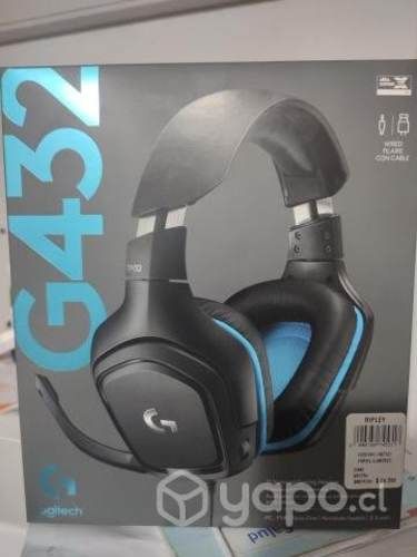 Logetich g432 audífonos gamer sellados