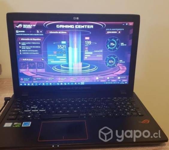 Notebook Asus Rog Strix Gl533vd 16gb Ram - 220gb m