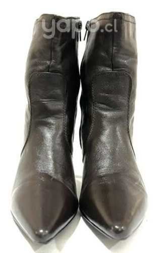 Botín Taco 100% Cuero Marca Signus N*38 Café