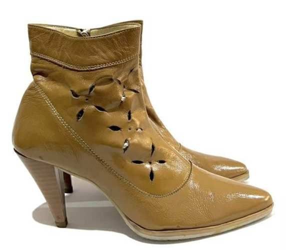 Botín Puntudo 100% Cuero Marca Icono N*37 Café