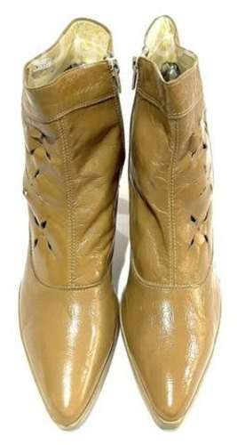 Botín Puntudo 100% Cuero Marca Icono N*37 Café