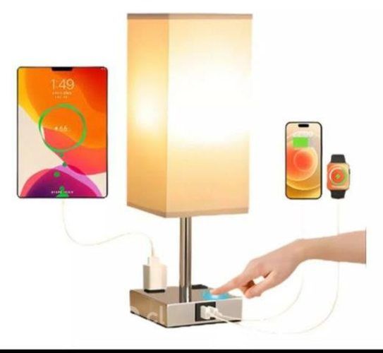 2 en 1 Lámpara táctil con Cargador USB y Tipo C