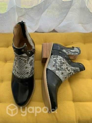 Botines de cuero talla 37 nuevos sin uso