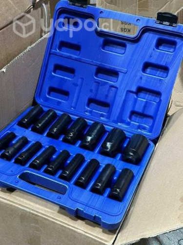 Juego Set Dados De Impacto 1/2 16 Piezas 10 a 32mm