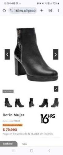 Botas 16 hr numero 38