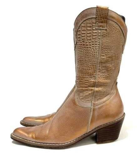Bota Texana Cuero y Suela Marca Shoes&Shoes N*34