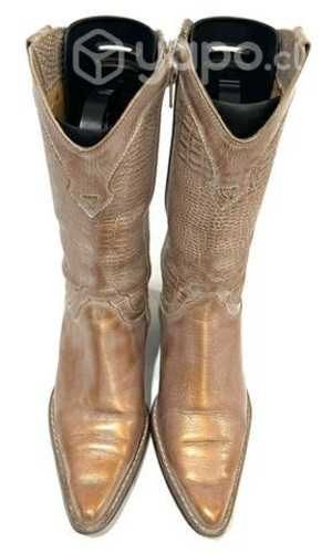 Bota Texana Cuero y Suela Marca Shoes&Shoes N*34