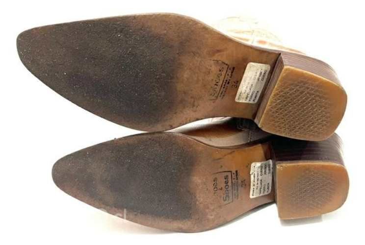 Bota Texana Cuero y Suela Marca Shoes&Shoes N*34