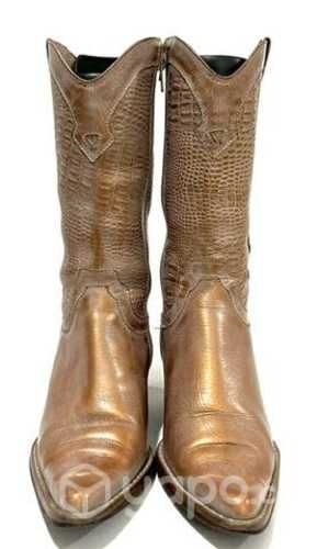 Bota Texana Cuero y Suela Marca Shoes&Shoes N*34