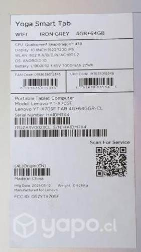 Tablet Lenovo Yoga Smart