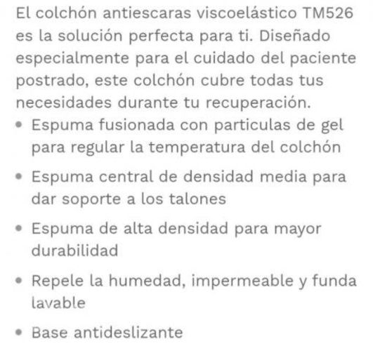 Colchón nuevo antiescara