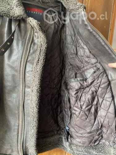 Chaqueta aviadora de cuero