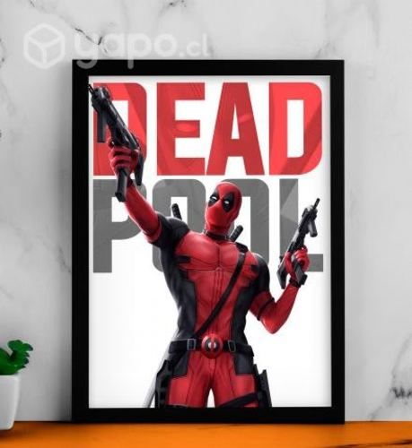 Cuadro Póster Decorativo DEADPOOL 34x45 cm