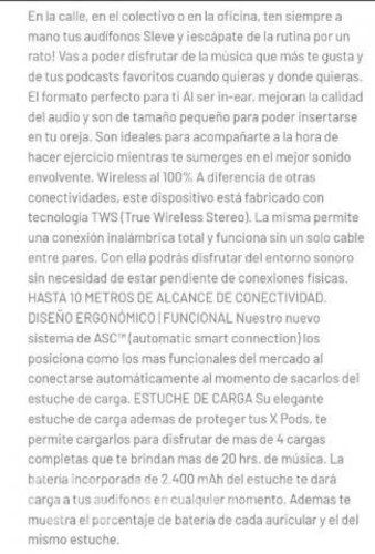 Audífonos inalámbrico