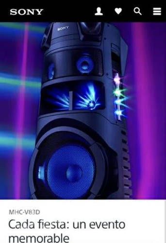 Equipo de música Sony V-83