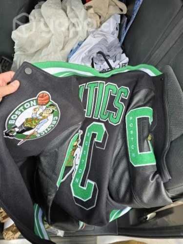 Chaqueta boston celtics de cuero