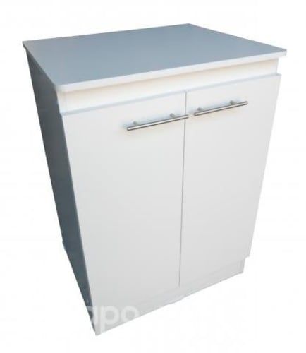 Mueble Base De Cocina Blanco 2 Puerta 84 x 60 x 50