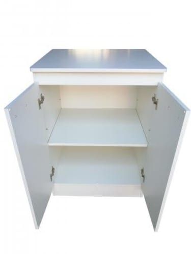 Mueble Base De Cocina Blanco 2 Puerta 84 x 60 x 50
