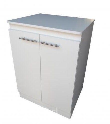Mueble Base De Cocina Blanco 2 Puerta 84 x 60 x 50