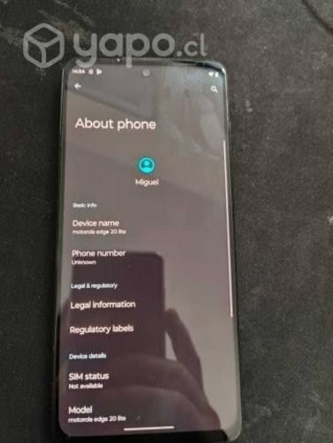 Motorola edge 20 lite