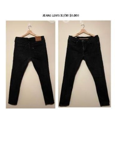 Jeans levis 32/30 negro