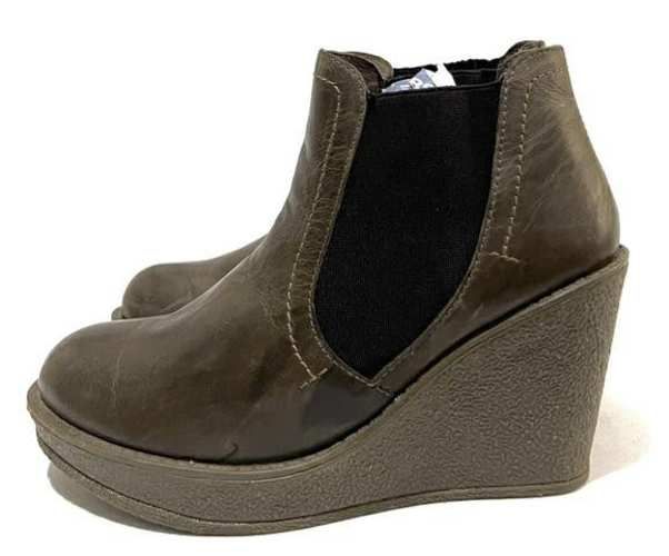 Botín Taco Chino De Cuero Marca Greenfield N*37