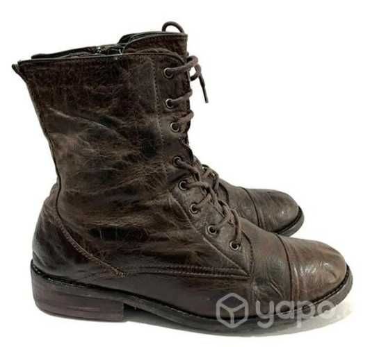 Botín de Cuero Graso Marca Barbados N*38 Café