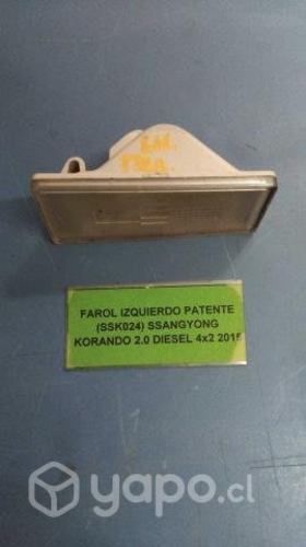 Farol Izq patente (SSK024) Ssangyong Korando 2.0