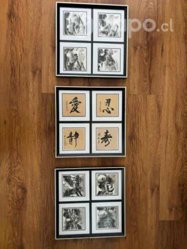 3x Cuadros 33x33cm - muy lindos