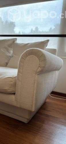 Sofa blanca de 1.8m x 0.9m
