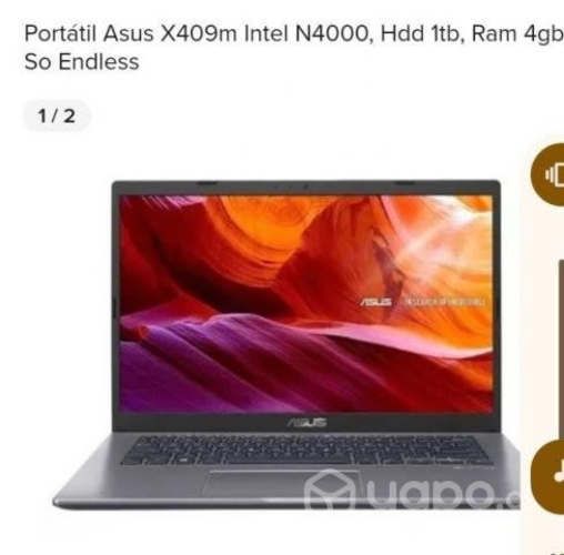 Notbook Asus como nuevo en 100 mil