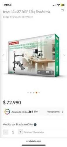 Soporte monitor y nootbook