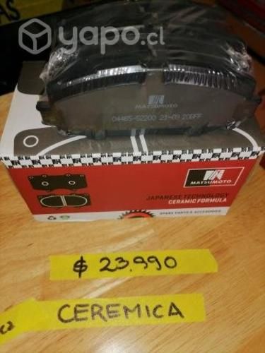 4 variedades de pastillas de freno Toyota yaris