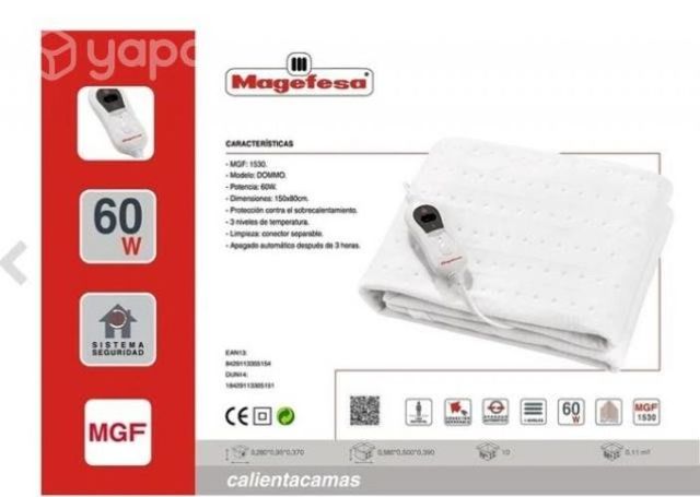 Calientacamas Magefesa 1 plaza