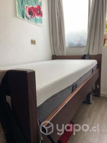 Cama 1 plaza + Colchón Emma