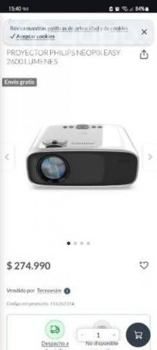 Home projector philips neopix easy 440 Nuevo