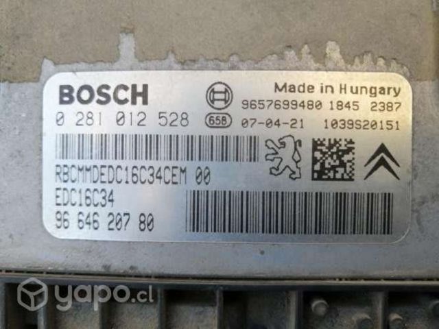 Computadora Ecu Peugeot 206 Diesel 1.4 año 2009