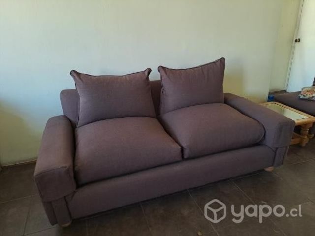 Sofá de 2 cuerpos + Butaca + Pouf