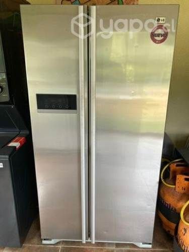 Refrigerador LG 555 Lt. gris side by side
