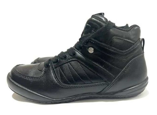 Botín Escolar de Cuero Marca Teener N*35 Negro