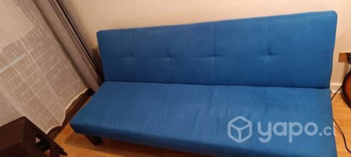 Futón cama azul