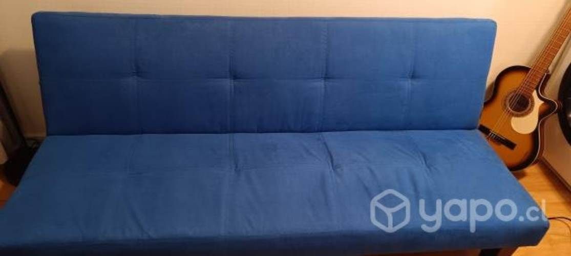 Futón cama azul