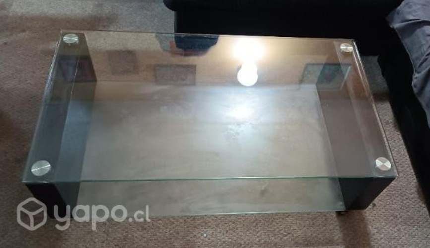 Hermosa mesa de centro vidrio