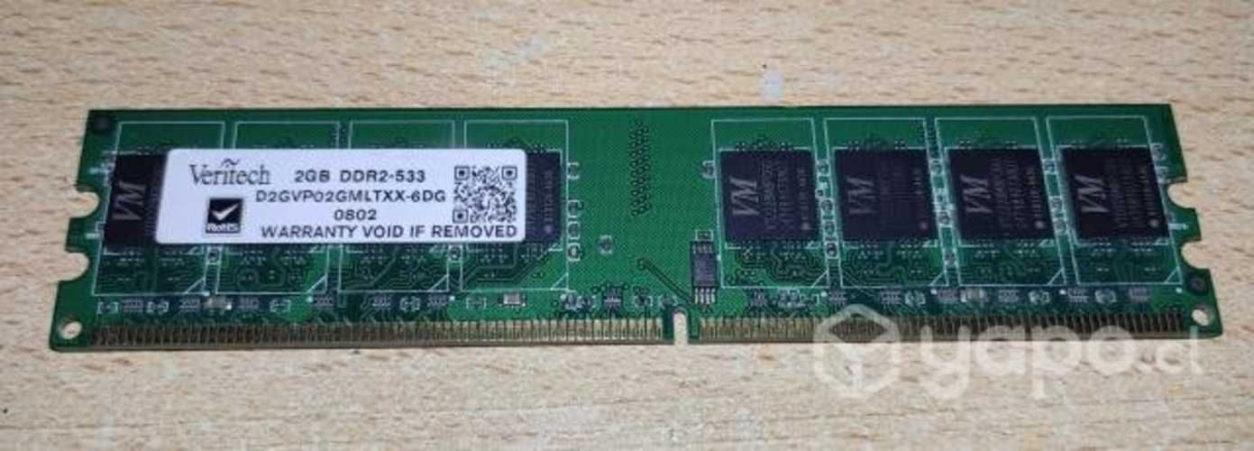 Memoria Ram PC DDR2 2GB 533 & 667 & 800