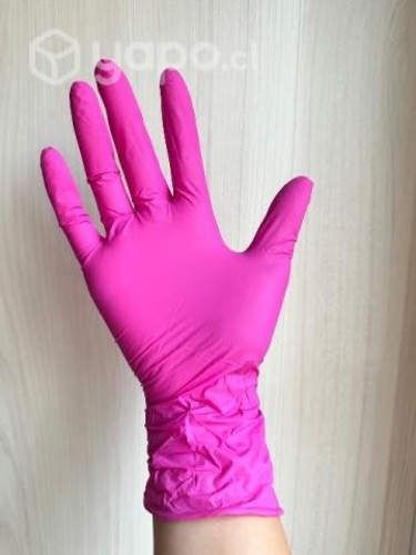 Guantes Nitrilo Fucsia