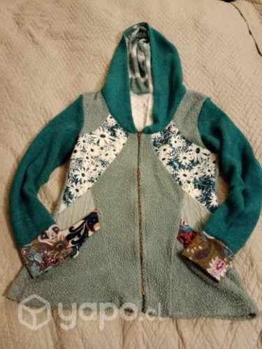 Chaqueta corderito celeste