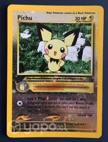 Carta Pokemon antigua de colección - Pichu promo