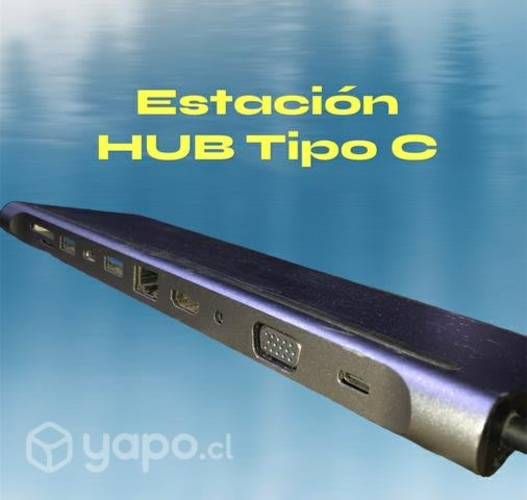 Estación HUB USB Tipo C (11 puertos)