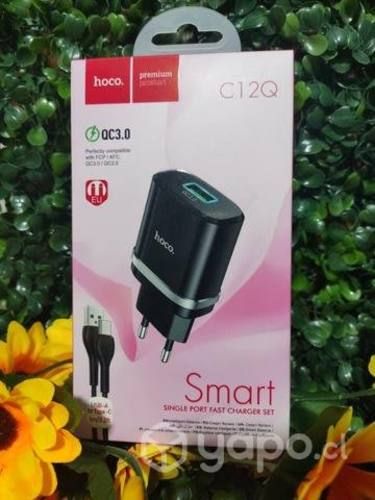 Cargador con cable Tipo C Hoco C12Q