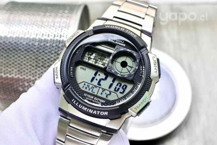 Reloj casio ae1000wd-1 crono 5 alarmas nuevos